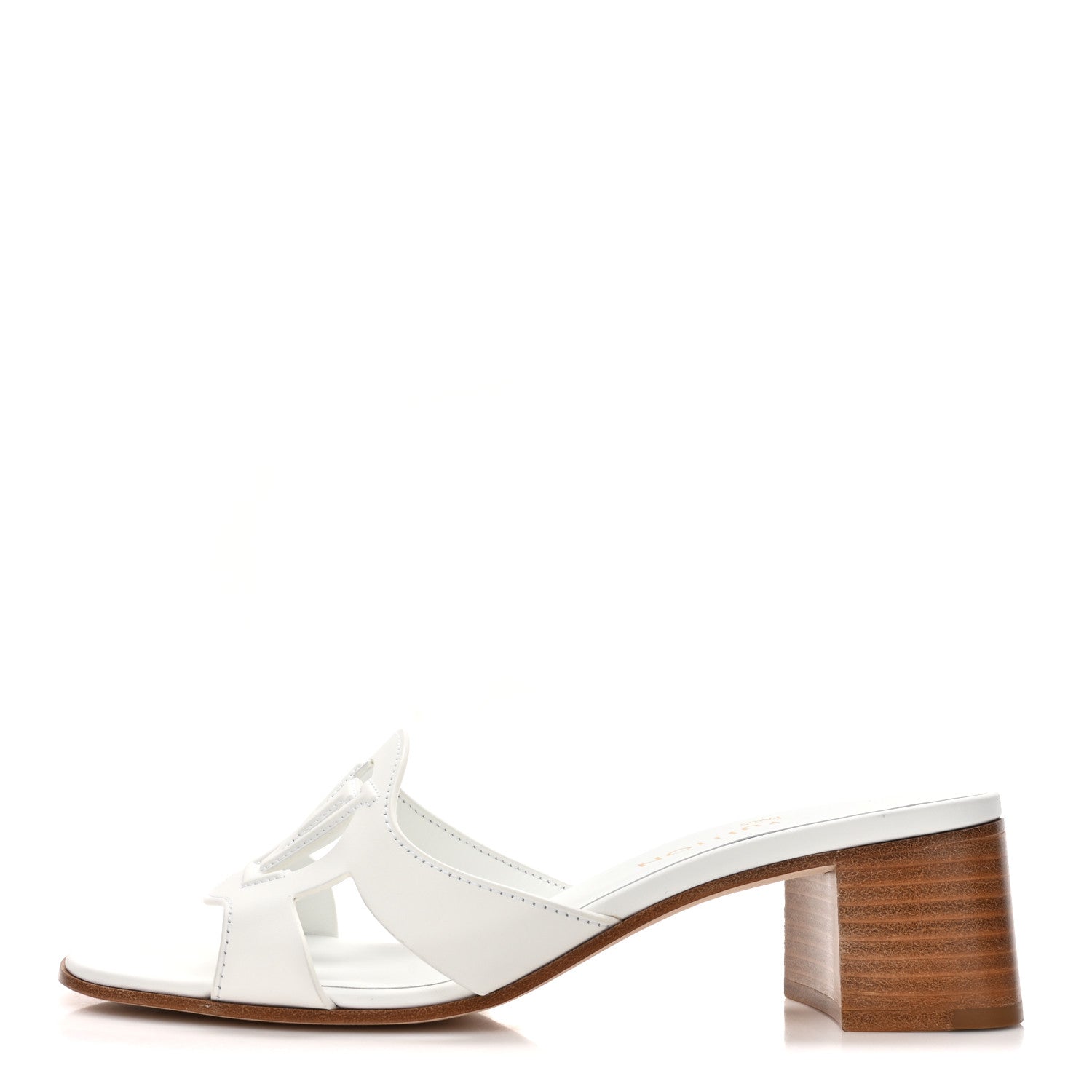 Louis Vuitton Calfskin LV Isola Mules 38 White 1 of 12