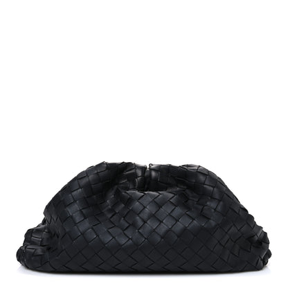 Bottega Veneta Nappa Maxi Intrecciato The Pouch Oversized Clutch Black 1 of 11