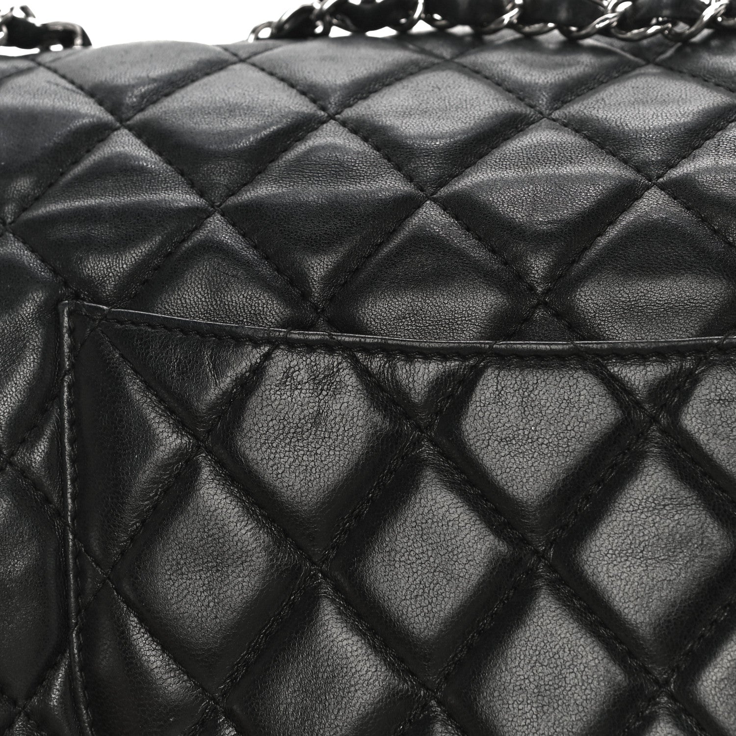 Chanel Lambskin Quilted Large Pagode Piping Flap Black 12 of 17