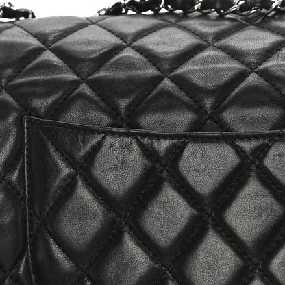 Chanel Lambskin Quilted Large Pagode Piping Flap Black 12 of 17