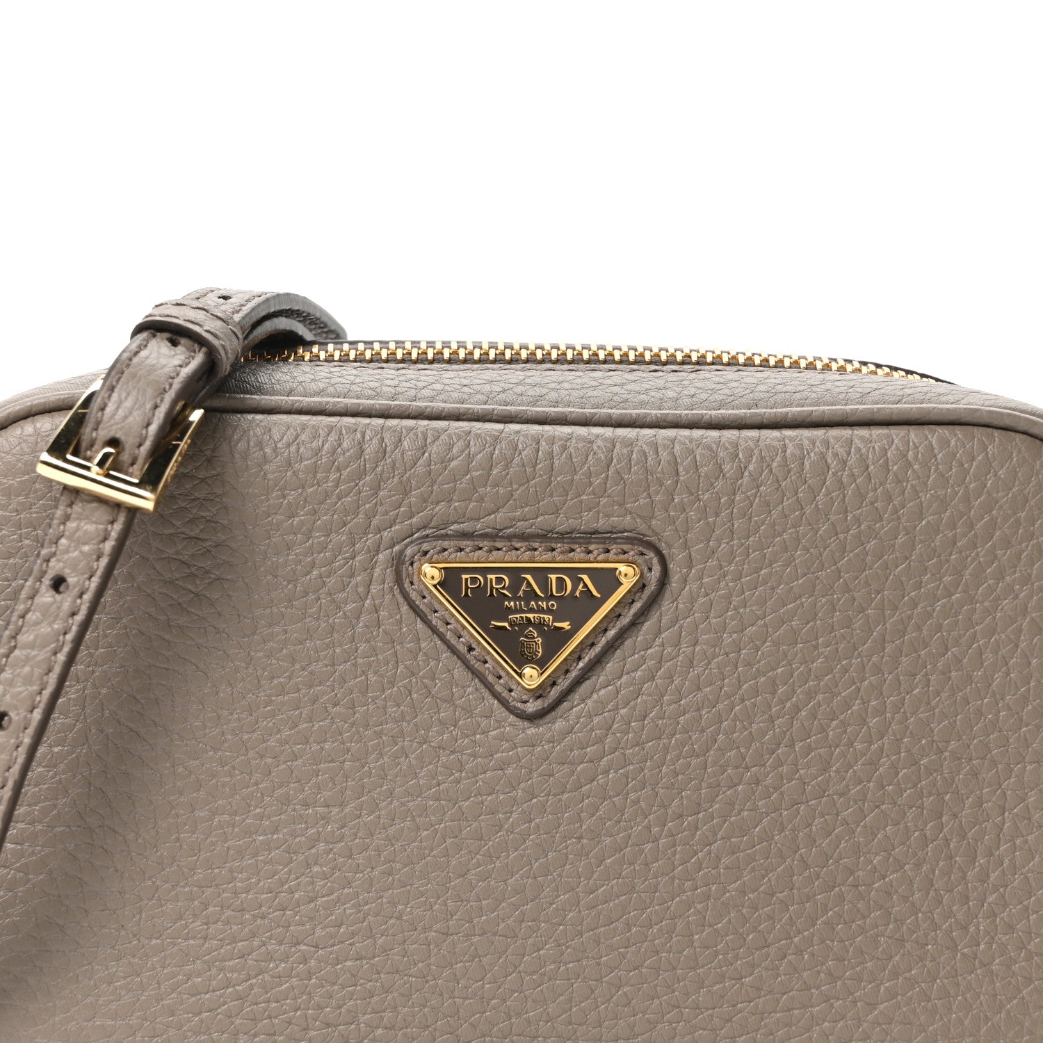 Prada Vitello Daino Mini Crossbody Bag Argilla 8 of 10