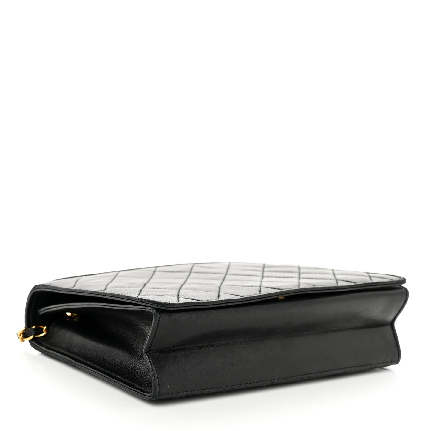 Lambskin Quilted CC Flap Black
