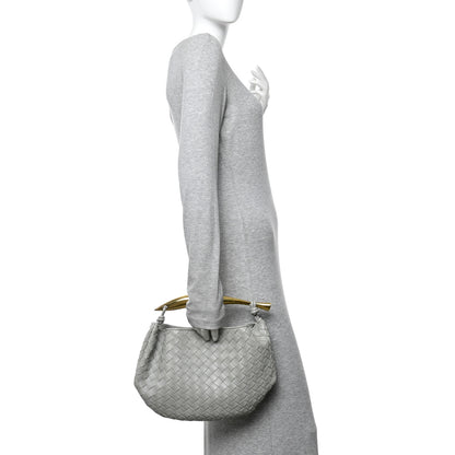 Bottega Veneta Nappa Intrecciato Sardine Bag Agate Grey 2 of 10