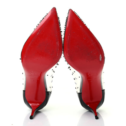 Christian Louboutin PVC Grotika Spikes 70 Pumps 39 Black Multi 5 of 9