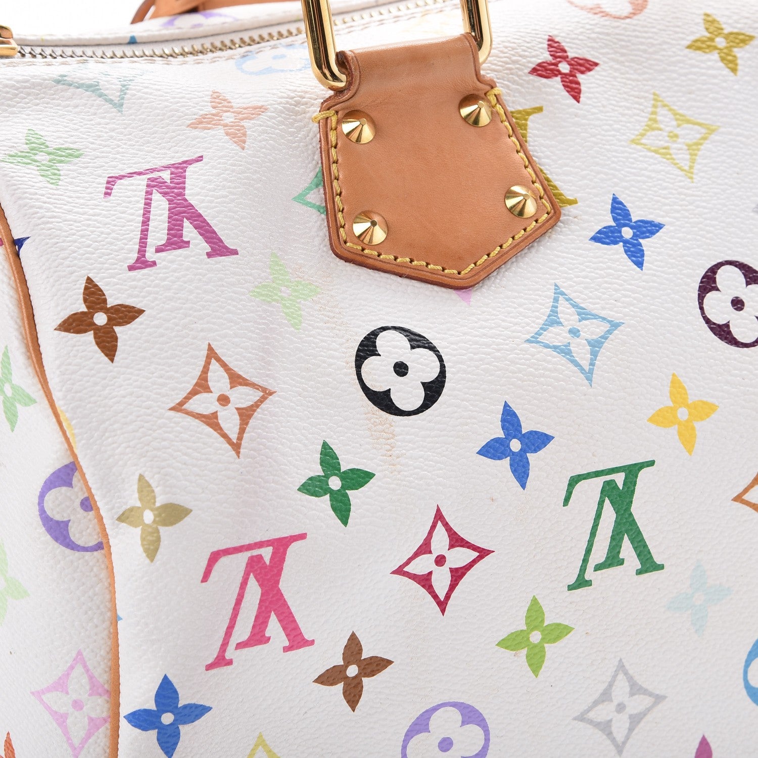Louis Vuitton Monogram Multicolor Speedy 30 White 9 of 14