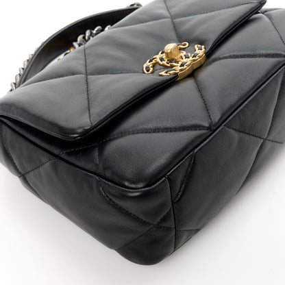 Chanel Lambskin Quilted Medium Chanel 19 Flap Black 10 of 11