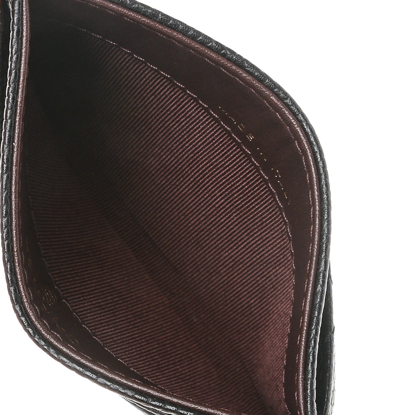Caviar Quilted Card Holder Black