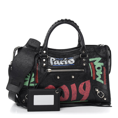 Balenciaga Agneau Arena Car Tag Classic Silver Hardware S City Black TBC 1 of 9