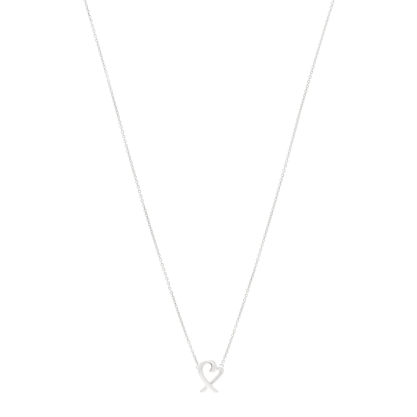 Sterling Silver Mini Paloma Picasso Loving Heart Pendant Necklace