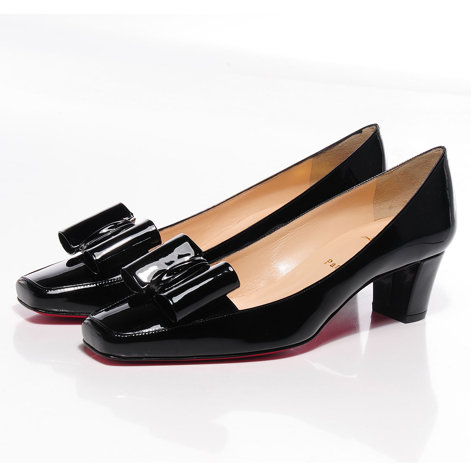 Christian Louboutin Patent Hortensia Pumps 40 Black 4 of 7