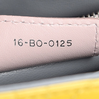 Christian Dior Lambskin Cannage Medium Tri-Color Lady Dior Bright Yellow 7 of 8
