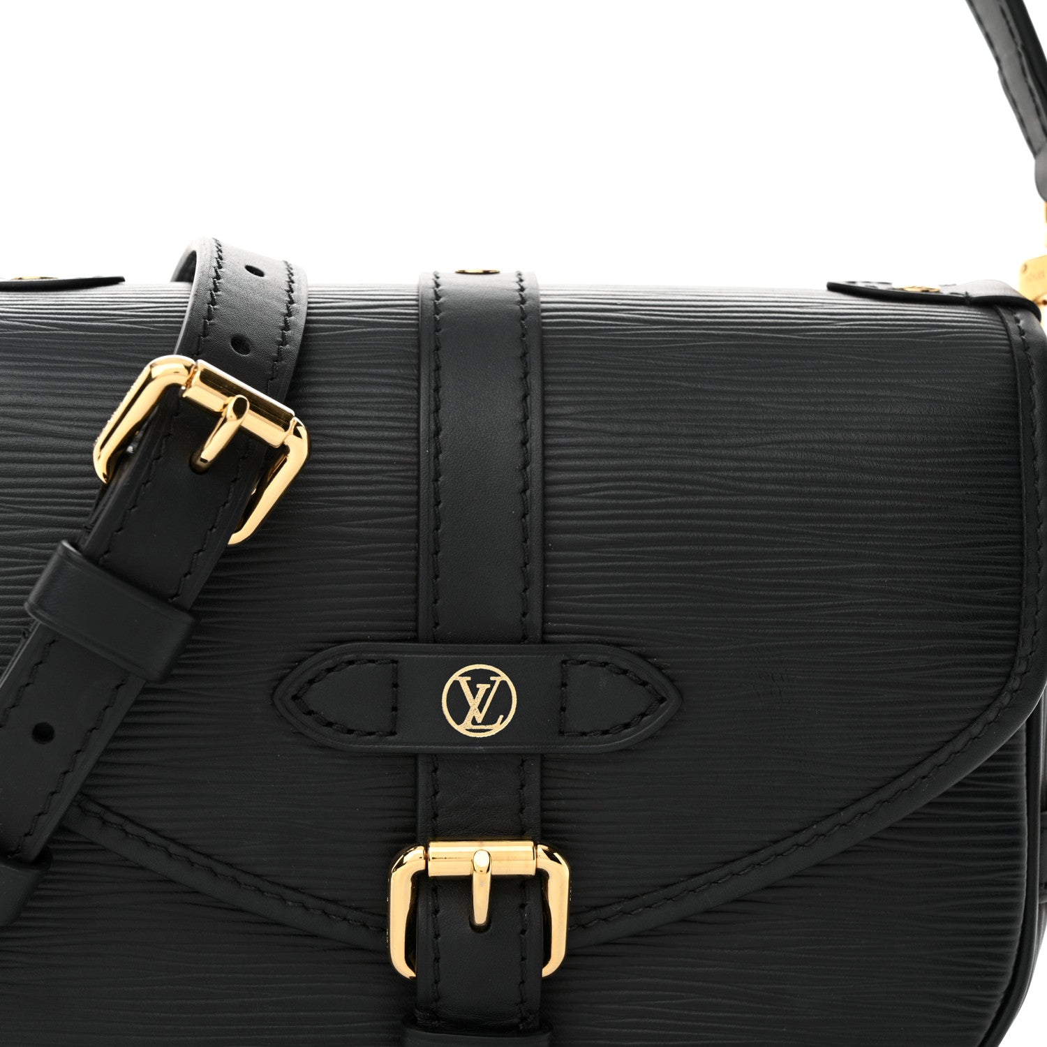 Louis Vuitton Epi Saumur BB Black 7 of 10