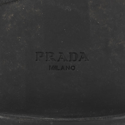 Prada Spazzolato Chocolate 50mm Combat Boots 38 Black 8 of 9