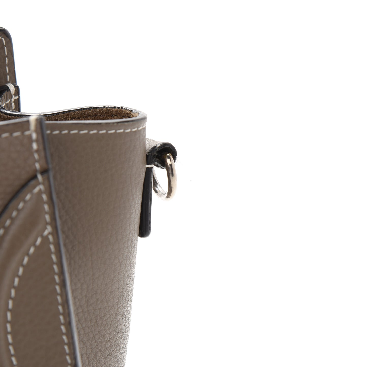 Drummed Calfskin Nano Luggage Souris