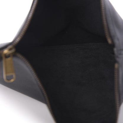 Gucci Pebbled Calfskin Medium Logo Portfolio Clutch Black 4 of 11