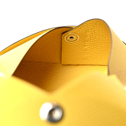 Hermes Epsom Calvi Duo Card Case Jaune De Naples 6 of 11