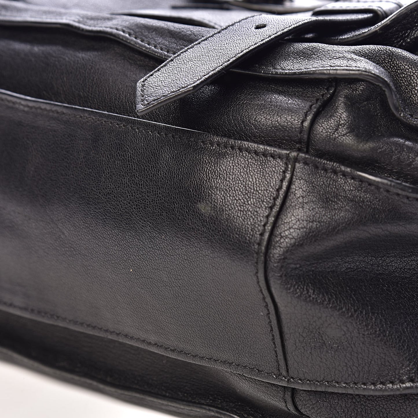 Lambskin PS1 Large Satchel Black