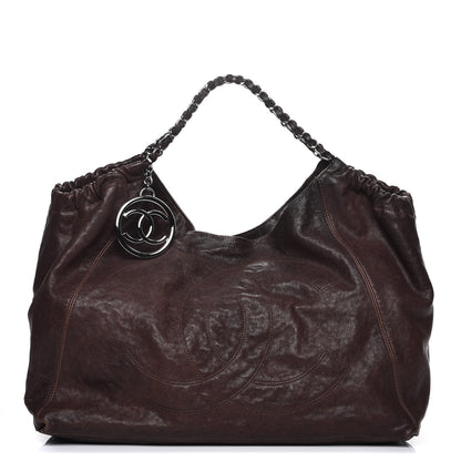 Chanel Distressed Caviar XL Coco Cabas Brown 1 of 10