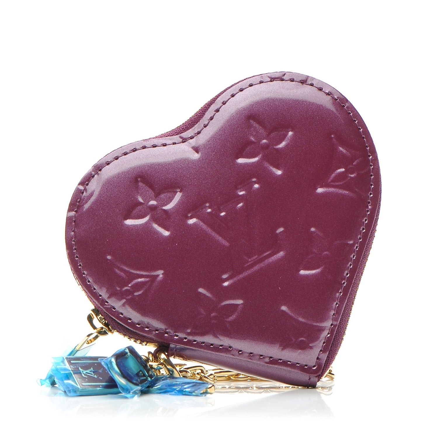 Vernis Heart Coin Purse Violet