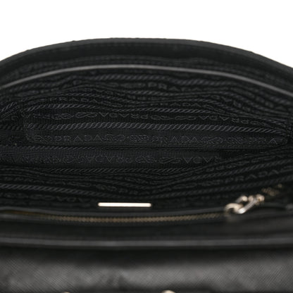 Prada Nylon Tessuto Impuntu Quilted Flap Crossbody Black 5 of 11