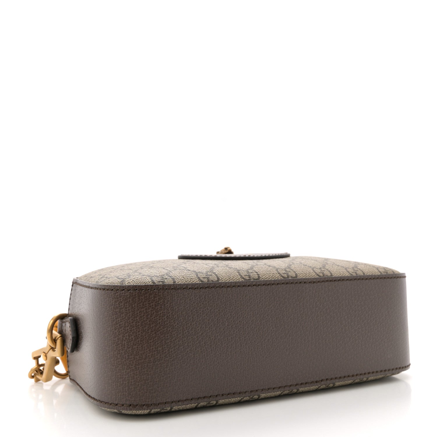 Gucci GG Supreme Monogram Web Neo Vintage Shoulder Bag Beige New Acero Crop 4 of 10