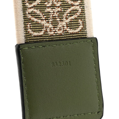Loewe Calfskin Jacquard Anagram Strap Green 5 of 6