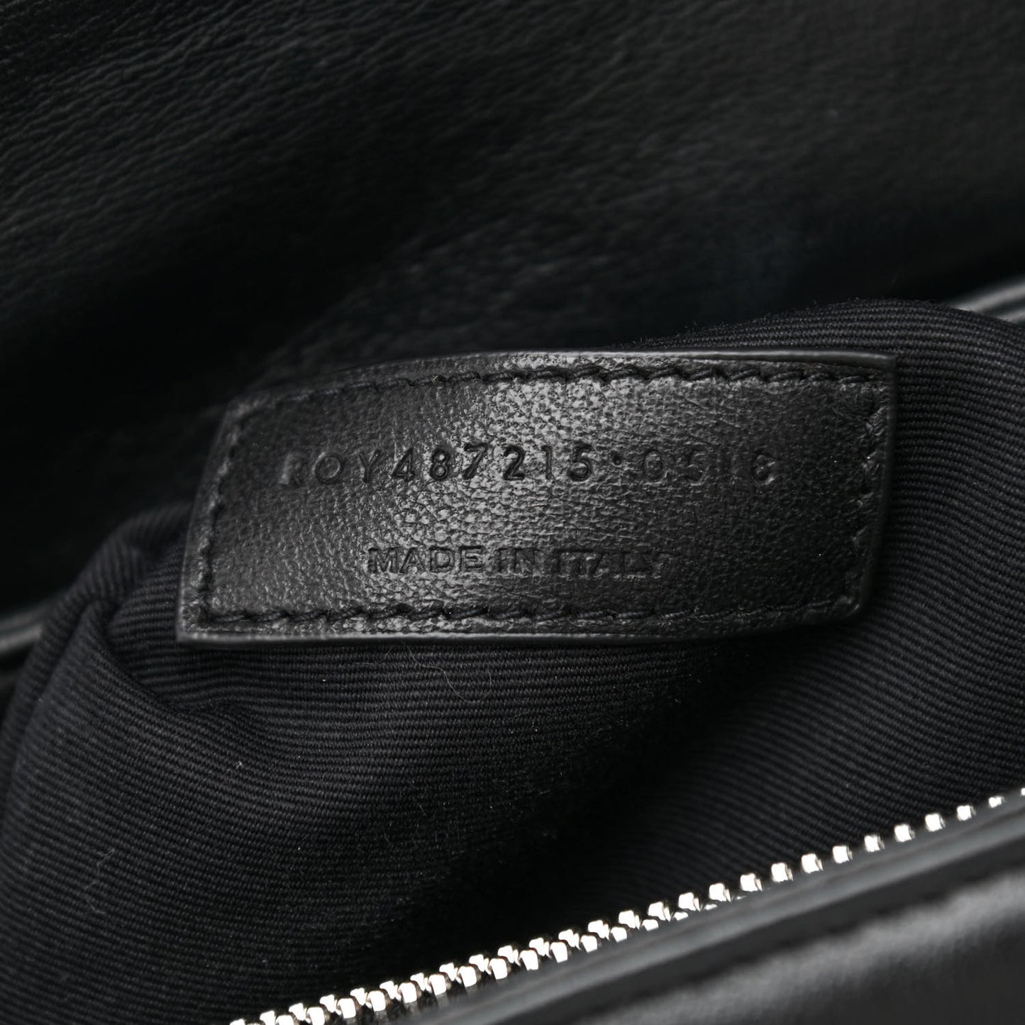 Calfskin Y Quilted Monogram Large Loulou Chain Satchel Black