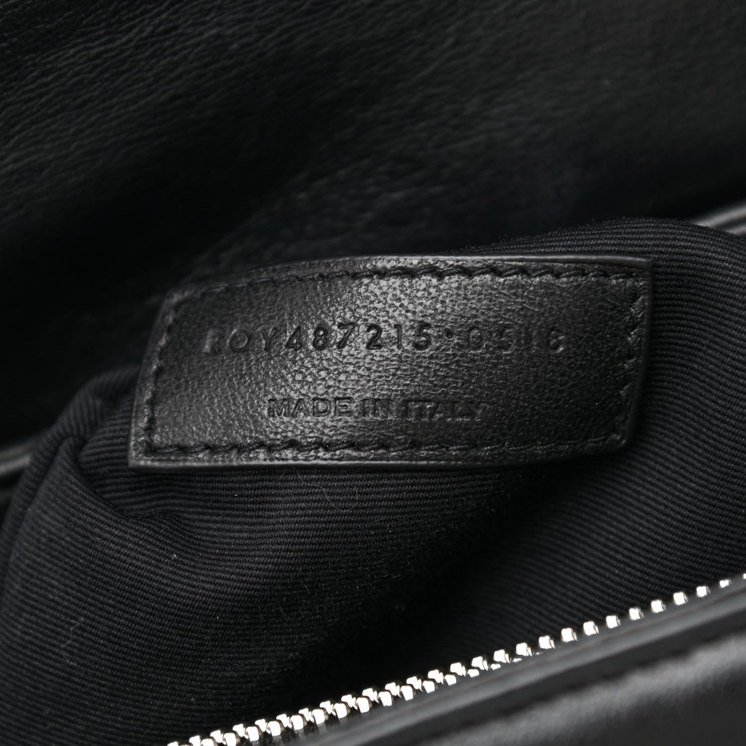 Saint Laurent Calfskin Y Quilted Monogram Large Loulou Chain Satchel Black 7 of 10