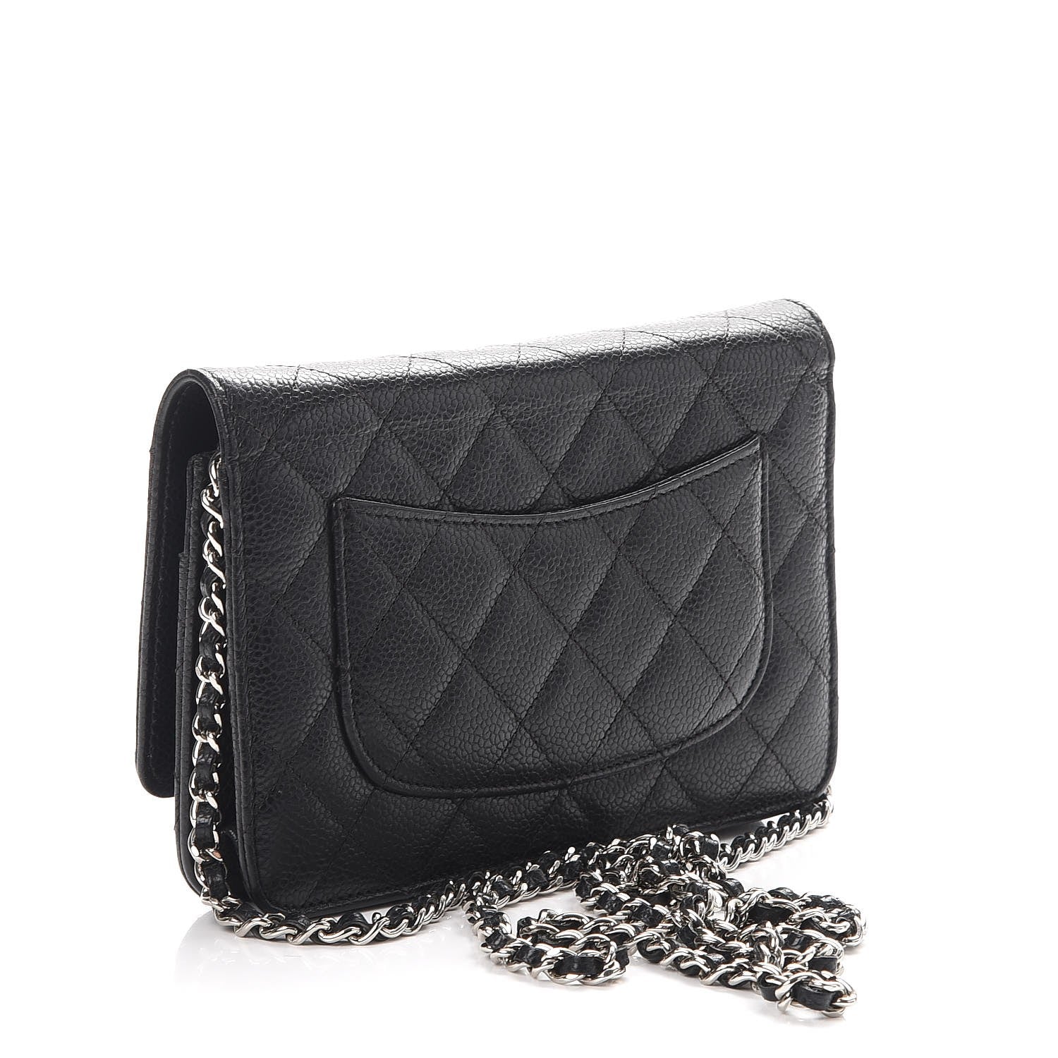 Chanel Caviar Quilted Wallet On Chain WOC Black 3 of 9