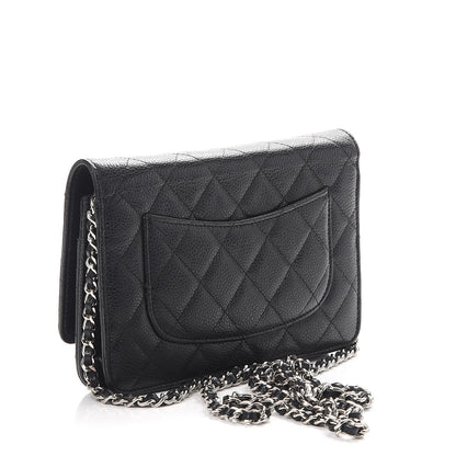 Chanel Caviar Quilted Wallet On Chain WOC Black 3 of 9