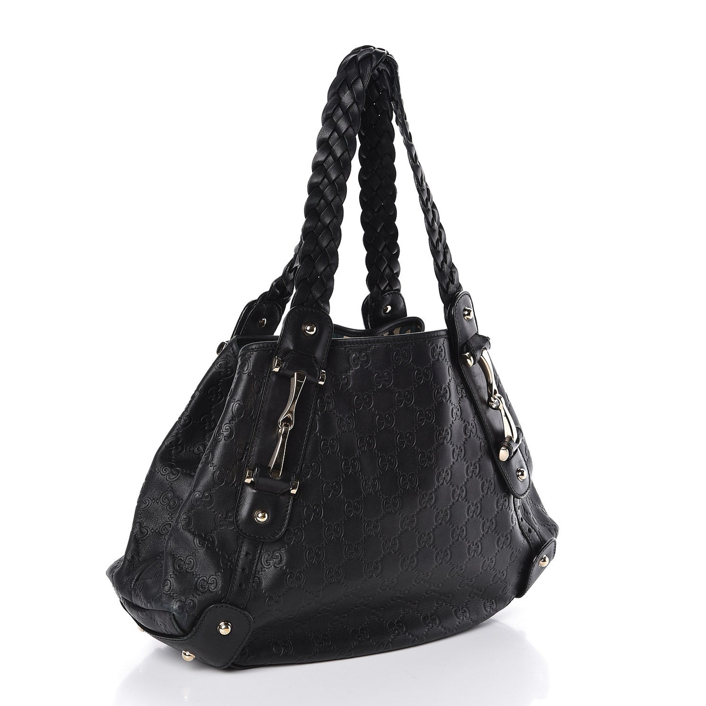 Guccissima Small Pelham Shoulder Bag Black