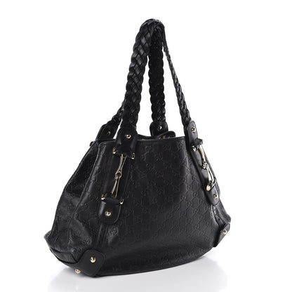 Gucci Guccissima Small Pelham Shoulder Bag Black 3 of 11