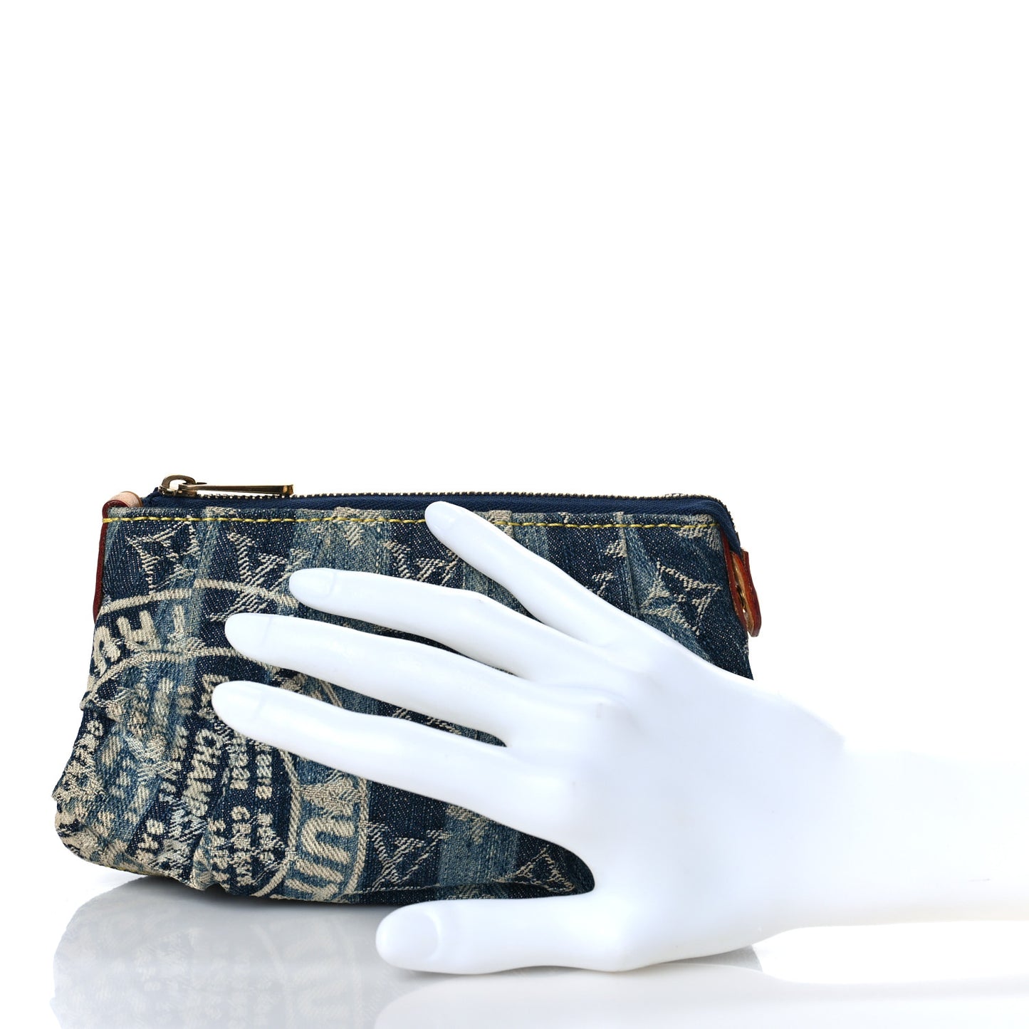 Denim Raye Trousse Cosmetic Pouch