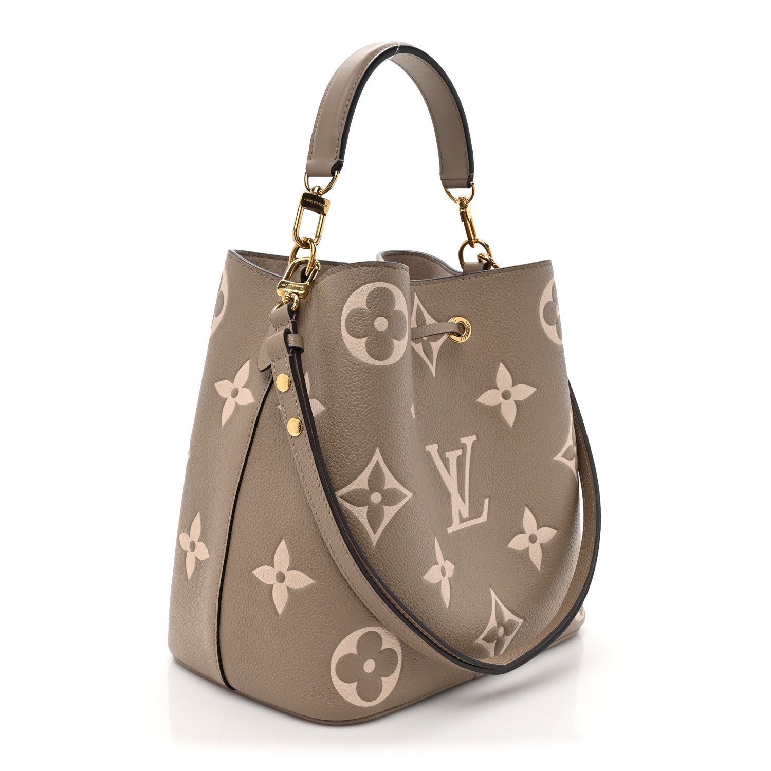 Louis Vuitton Empreinte Monogram Giant Neonoe MM Tourterelle Creme 3 of 12