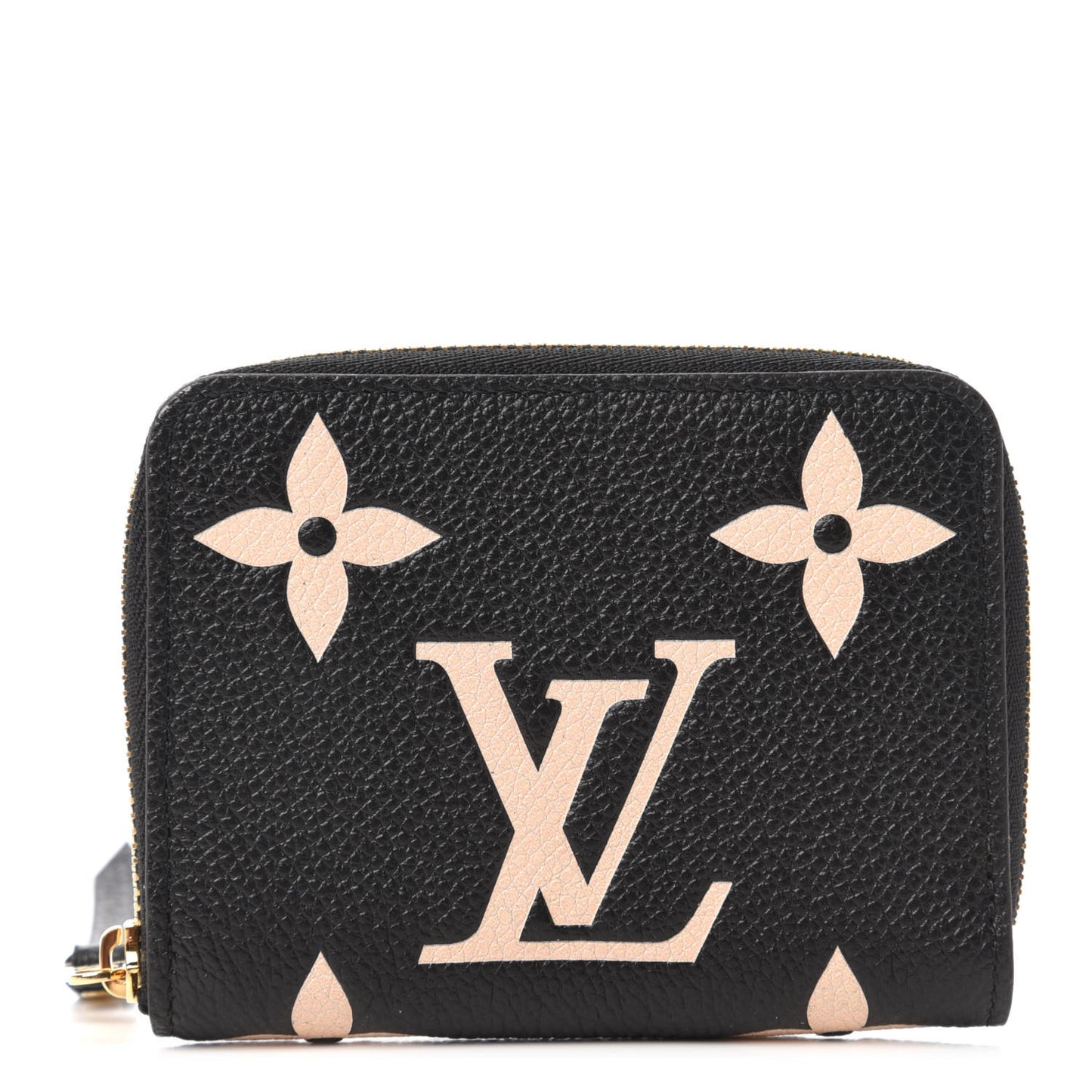 Empreinte Monogram Giant Zippy Coin Purse Black Beige