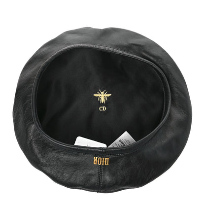 Christian Dior Lambskin D-Dream Beret 58 Black 5 of 6