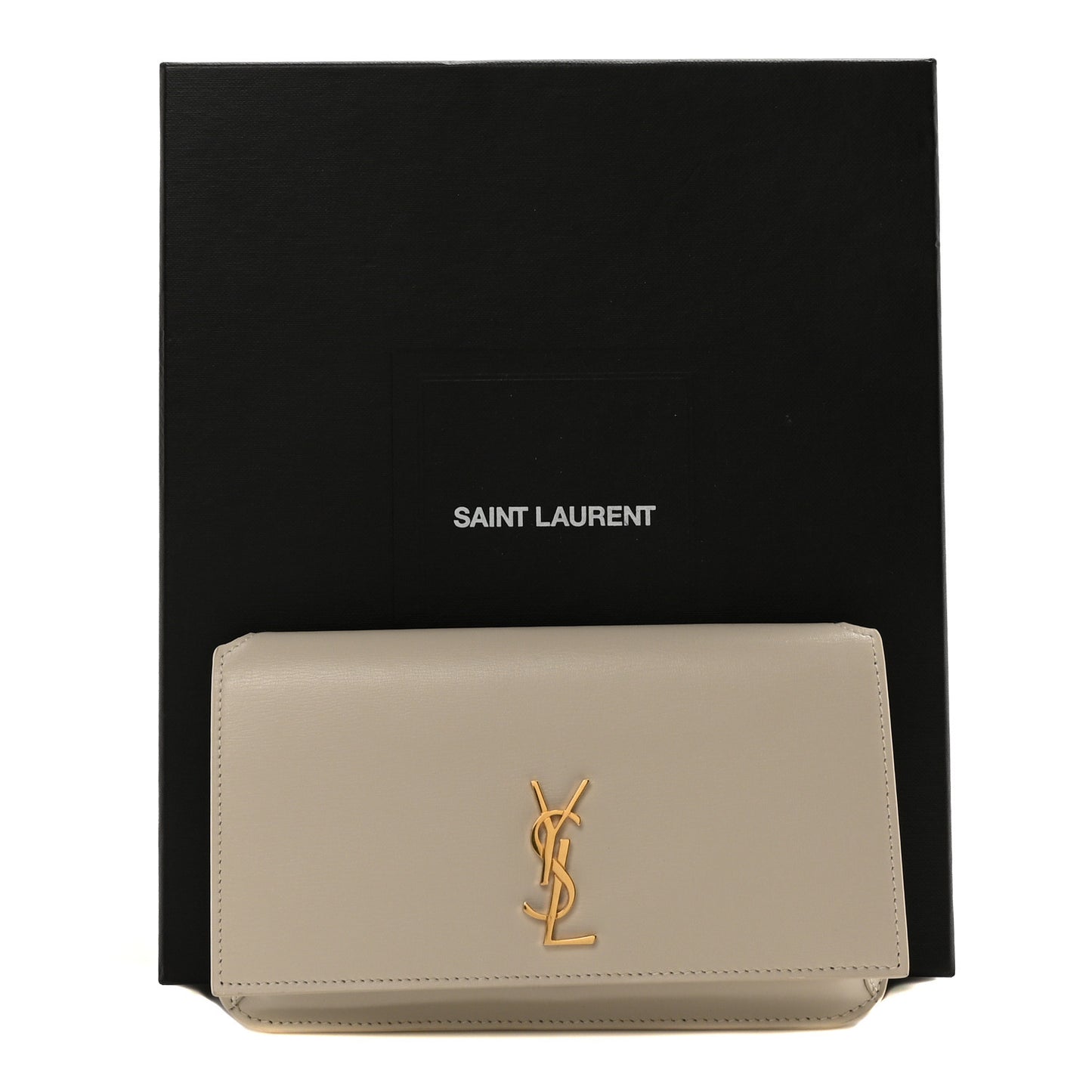 Smooth Calfskin Monogram Phone Holder Crossbody Crema Soft