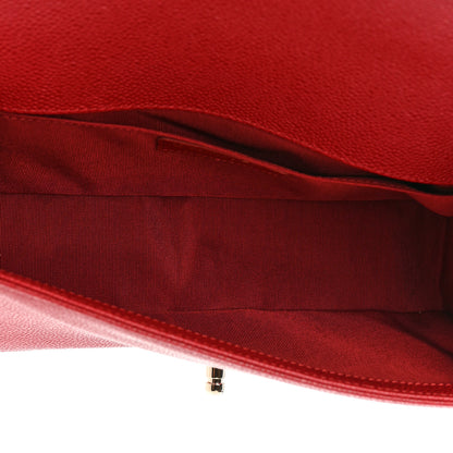 Chanel Caviar Quilted Medium Boy Flap Red 5 of 8