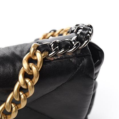 Chanel Goatskin Quilted Medium 19 Flap Black 10 of 10