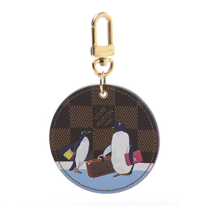Louis Vuitton Damier Ebene Illustre Manchot Bag Charm Key Ring 1 of 4