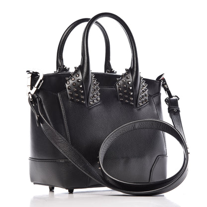 Christian Louboutin Grained Calfskin Spike Small Eloise Tote Black 3 of 10
