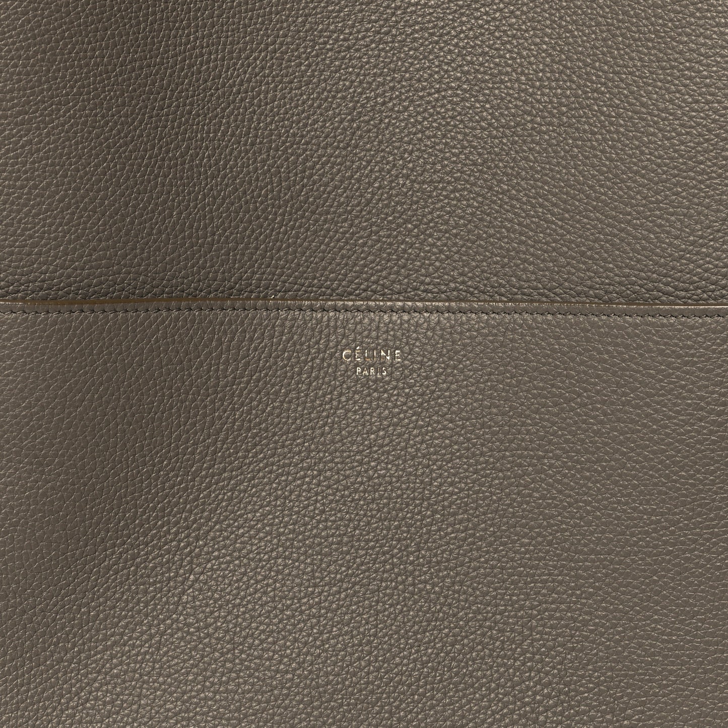 Soft Grained Calfskin Sangle Bucket Bag Taupe