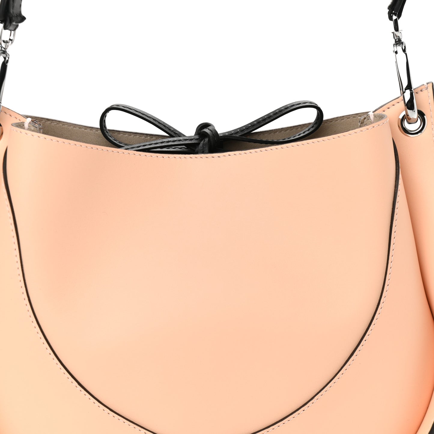 Calfskin Arch Shoulder Bag Peach