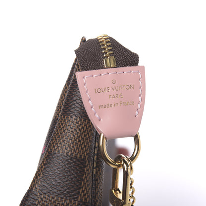 Louis Vuitton Damier Ebene 2020 Christmas Animation Big Wheel Mini Pochette Accessories Rose Ballerine 5 of 7