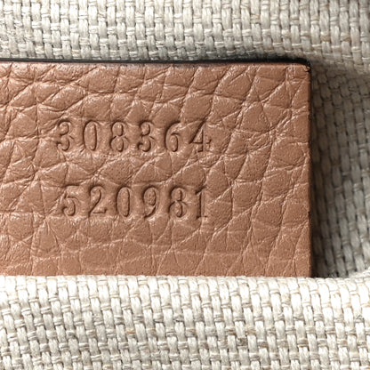 Gucci Pebbled Calfskin Small Soho Disco Bag Camelia 8 of 11