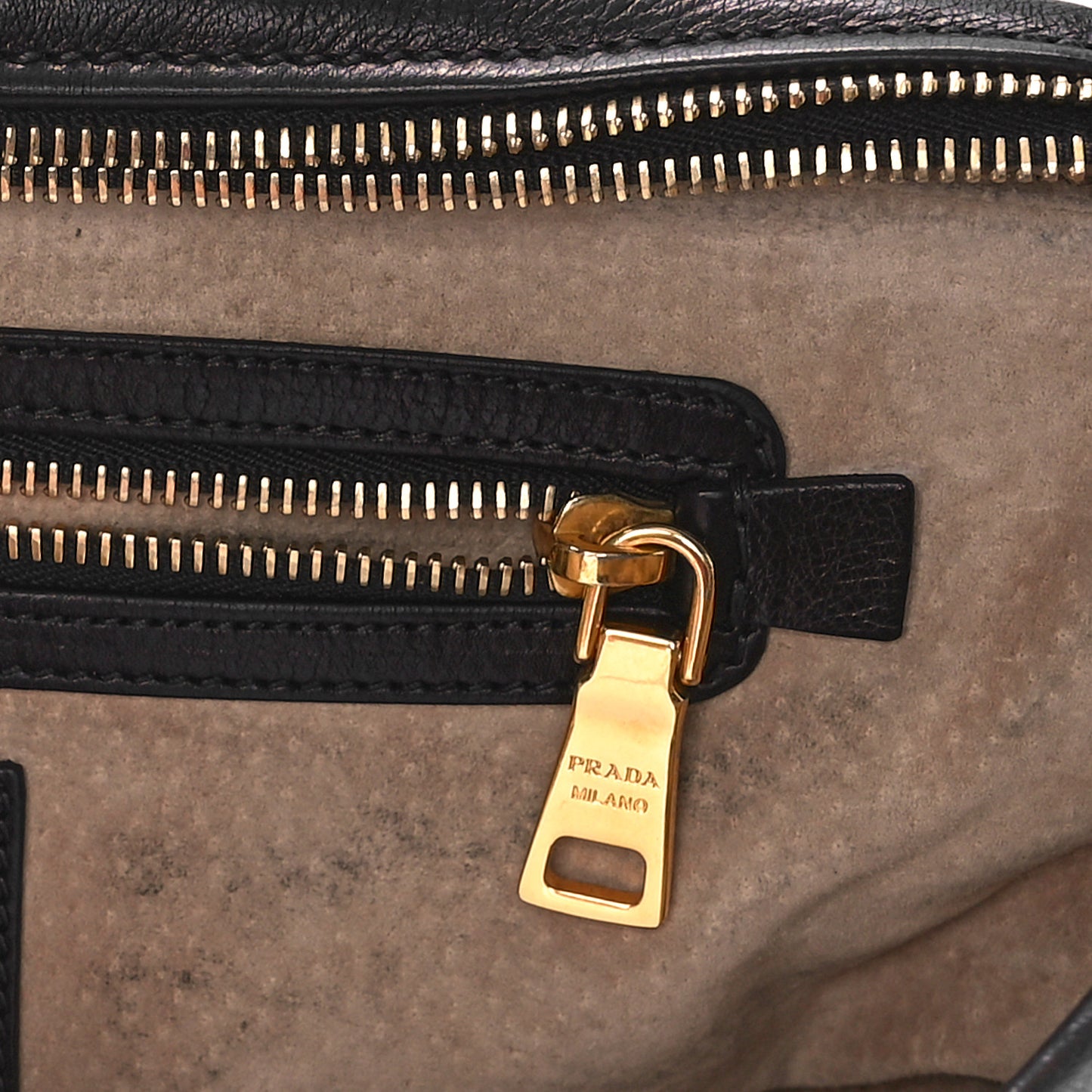 Calf Easy Foldover Pushlock Shoulder Bag Black