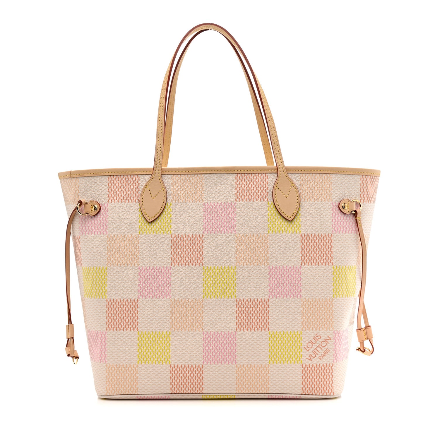 Damier Giant Neverfull MM Peach