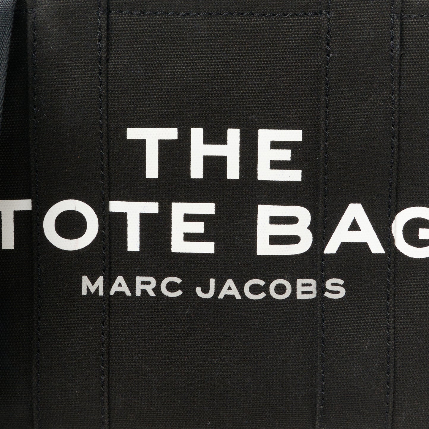 Cotton Canvas Small The Traveler Tote Bag Black