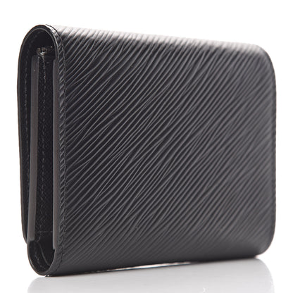 Louis Vuitton Epi Twist Compact Wallet Black 4 of 9