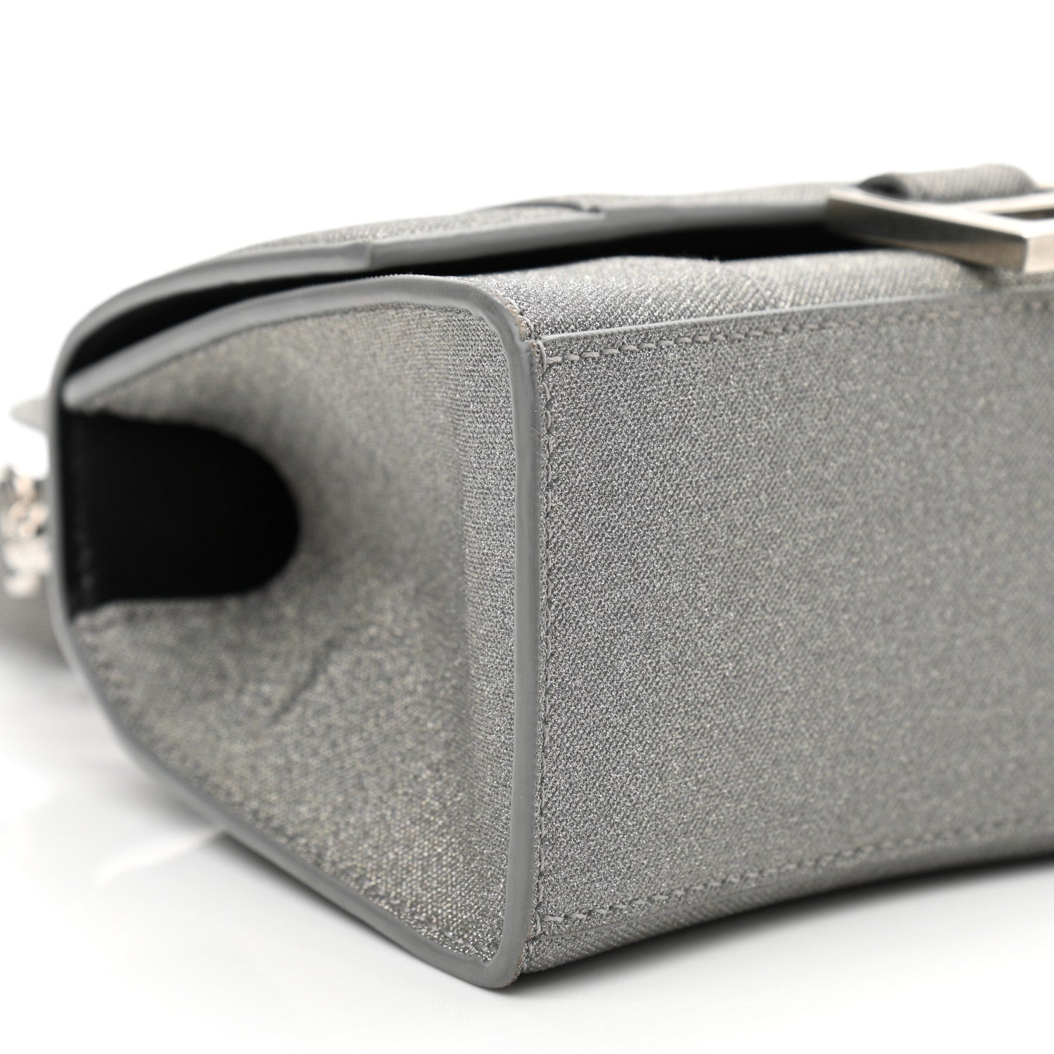 Balenciaga Glitter Fabric Hourglass Top Handle Bag XS Grey 10 of 13